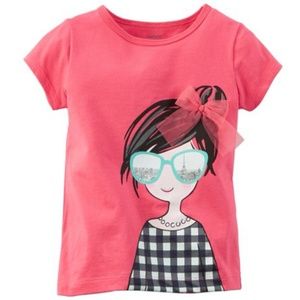 🌌Carter's Cute Paris Girl Tee T-shirt (Size 2T)